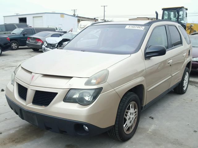 3G7DA03E64S555425 - 2004 PONTIAC AZTEK TAN photo 2