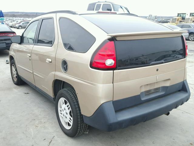 3G7DA03E64S555425 - 2004 PONTIAC AZTEK TAN photo 3