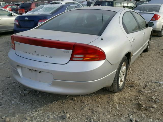 2B3HD56M02H177159 - 2002 DODGE INTREPID E SILVER photo 4