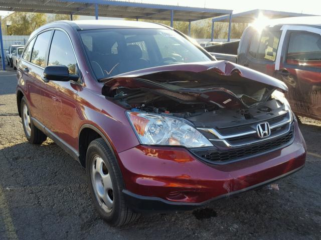 5J6RE3H30BL060509 - 2011 HONDA CR-V LX RED photo 1