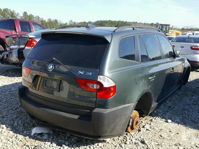 WBXPA93465WD17743 - 2005 BMW X3 3.0I GRAY photo 4