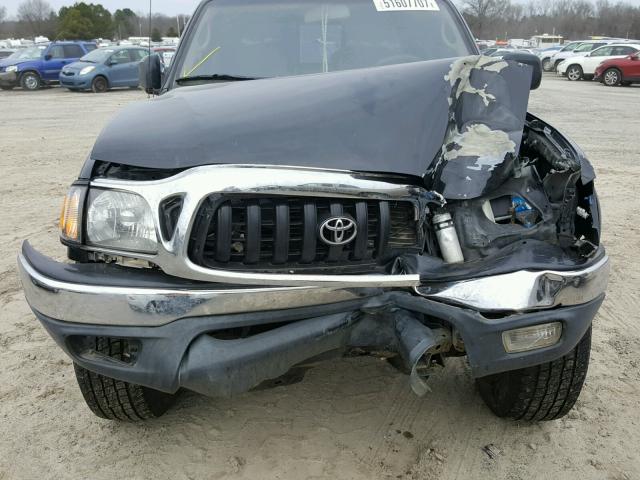 5TEGN92N32Z110721 - 2002 TOYOTA TACOMA DOU BLACK photo 7