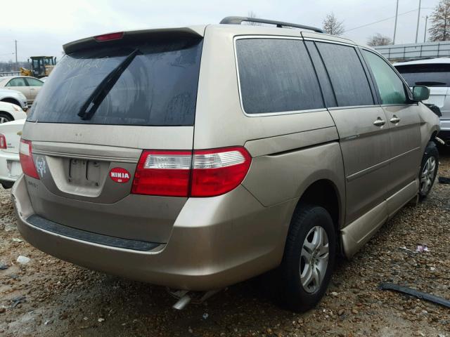 5FNRL38757B120034 - 2007 HONDA ODYSSEY EX TAN photo 4