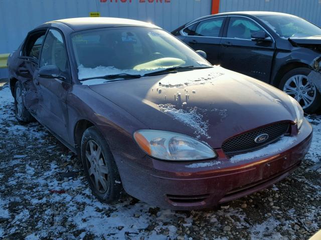 1FAFP53U37A130415 - 2007 FORD TAURUS SE MAROON photo 1