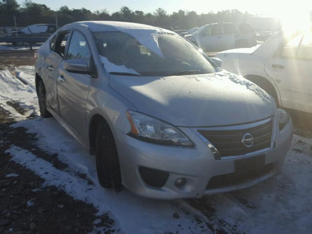 3N1AB7AP4EY298460 - 2014 NISSAN SENTRA S SILVER photo 1