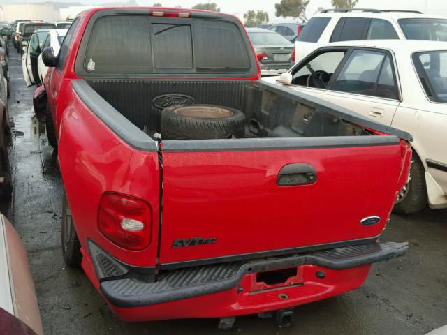 2FTZF0734XCB05388 - 1999 FORD F150 SVT L RED photo 3