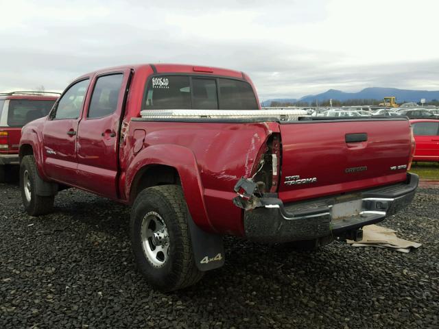 5TELU42NX7Z404418 - 2007 TOYOTA TACOMA DOU RED photo 3