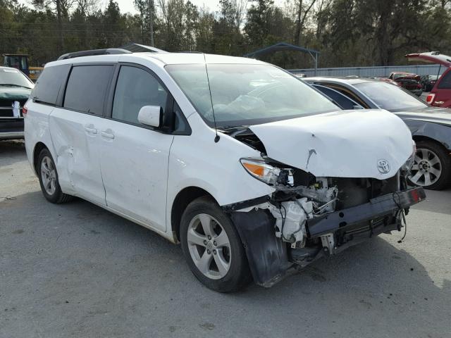 5TDKK3DC6DS316594 - 2013 TOYOTA SIENNA LE WHITE photo 1