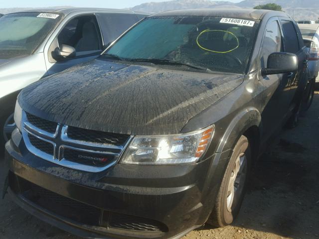 3C4PDCAB3CT362707 - 2012 DODGE JOURNEY SE BLACK photo 2