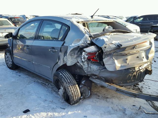 3N1AB6AP4BL663786 - 2011 NISSAN SENTRA 2.0 GRAY photo 3