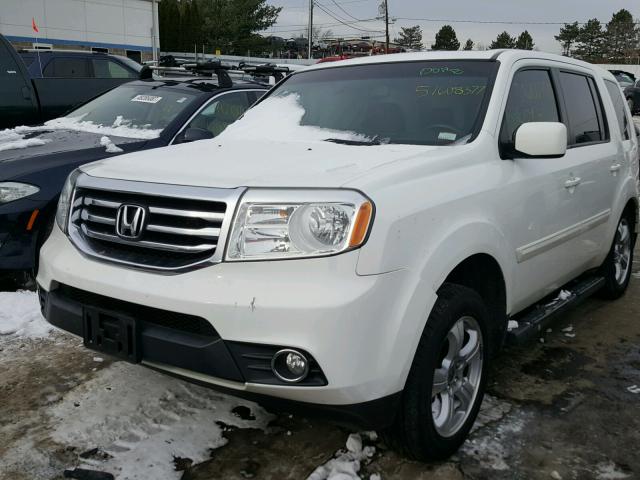 5FNYF4H79CB011580 - 2012 HONDA PILOT EXLN WHITE photo 2