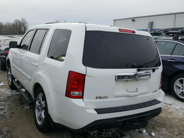 5FNYF4H79CB011580 - 2012 HONDA PILOT EXLN WHITE photo 3