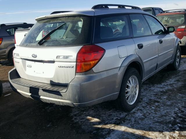 4S4BP61C177316617 - 2007 SUBARU LEGACY OUT SILVER photo 4