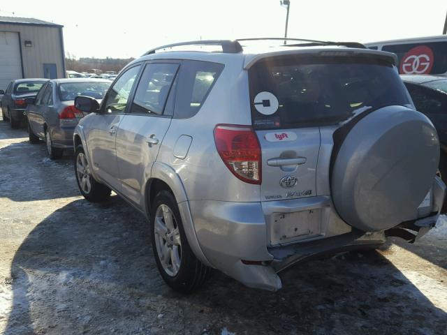 JTMBD32V176043194 - 2007 TOYOTA RAV4 SPORT SILVER photo 3