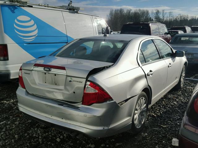 3FADP0L33CR273169 - 2012 FORD FUSION HYB SILVER photo 4