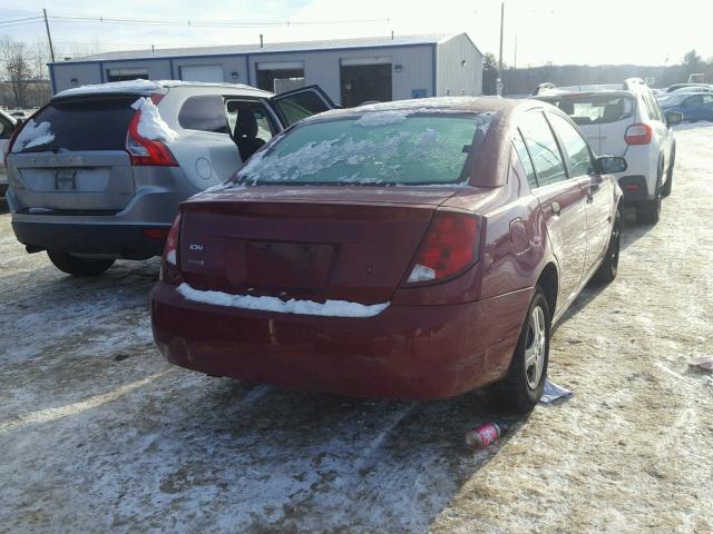 1G8AG52FX5Z150080 - 2005 SATURN ION LEVEL MAROON photo 4