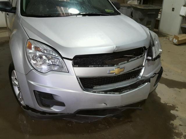 1GNFLEEK7FZ137148 - 2015 CHEVROLET EQUINOX LS SILVER photo 9