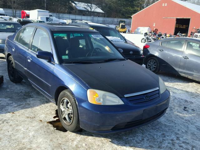 2HGES26731H565938 - 2001 HONDA CIVIC EX ლურჯი ფოტო 1