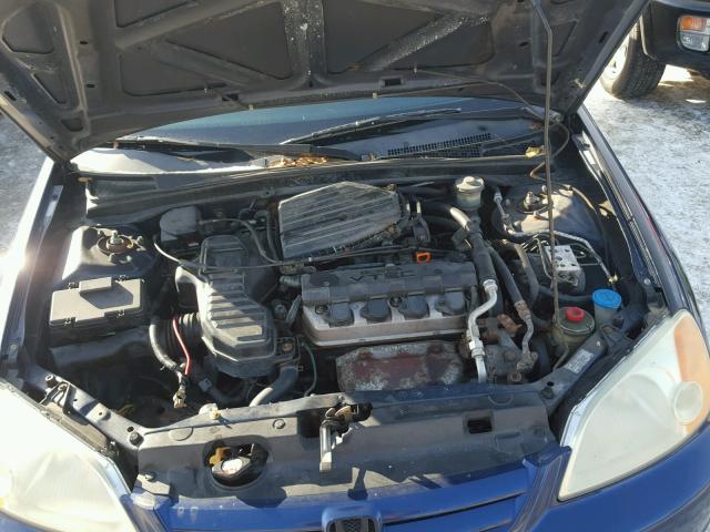 2HGES26731H565938 - 2001 HONDA CIVIC EX ლურჯი ფოტო 7