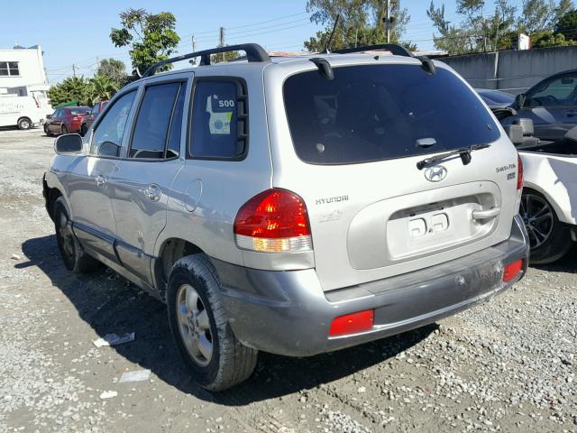 KM8SC13E65U883952 - 2005 HYUNDAI SANTA FE G SILVER photo 3