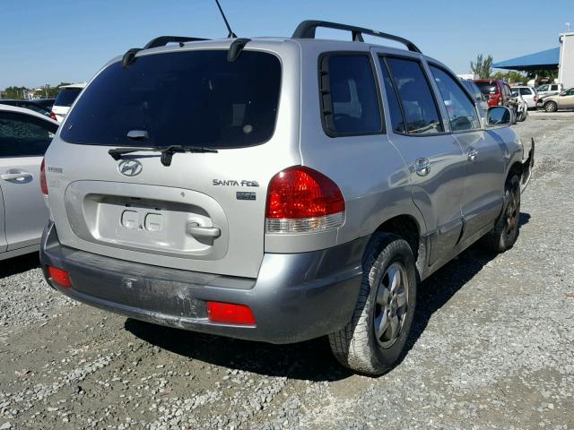 KM8SC13E65U883952 - 2005 HYUNDAI SANTA FE G SILVER photo 4