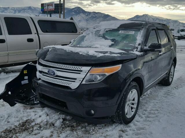 1FM5K8D88EGC36839 - 2014 FORD EXPLORER X BLACK photo 2