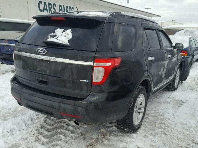 1FM5K8D88EGC36839 - 2014 FORD EXPLORER X BLACK photo 4