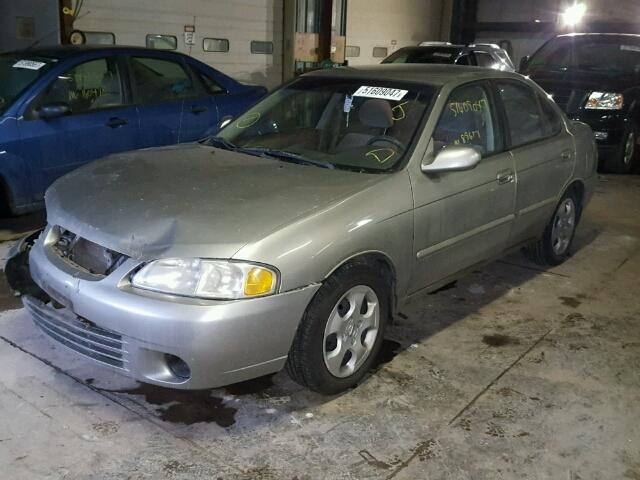 3N1CB51D13L799223 - 2003 NISSAN SENTRA XE TAN photo 2