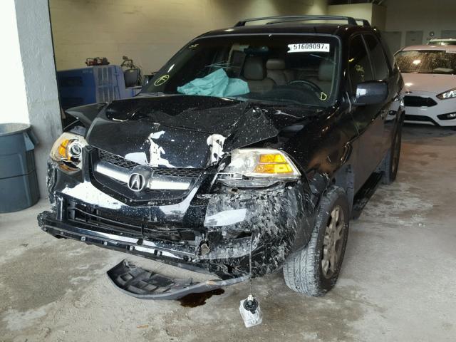 2HNYD18666H520692 - 2006 ACURA MDX TOURIN BLACK photo 2