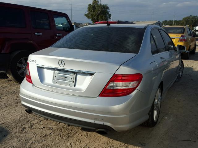 WDDGF5EB4AR092043 - 2010 MERCEDES-BENZ C 300 SILVER photo 4