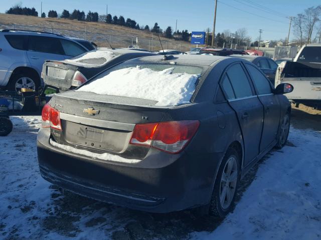 1G1PE5SB9F7100344 - 2015 CHEVROLET CRUZE LT BLACK photo 4