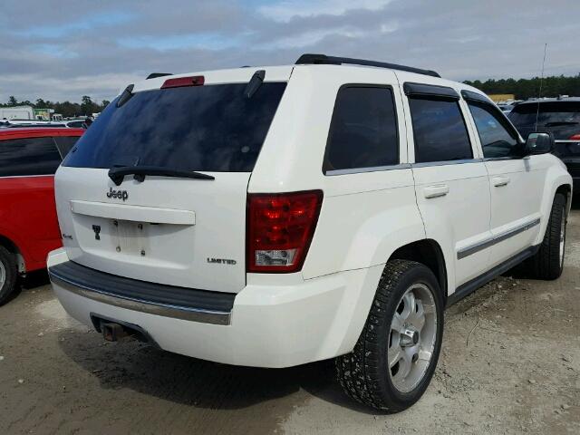 1J8HR58N85C551796 - 2005 JEEP GRAND CHER WHITE photo 4