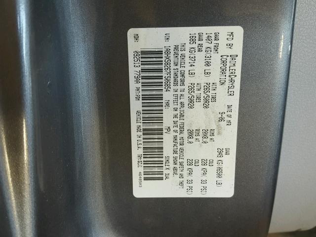 1A8HX58267F506854 - 2007 CHRYSLER ASPEN LIMI GRAY photo 10