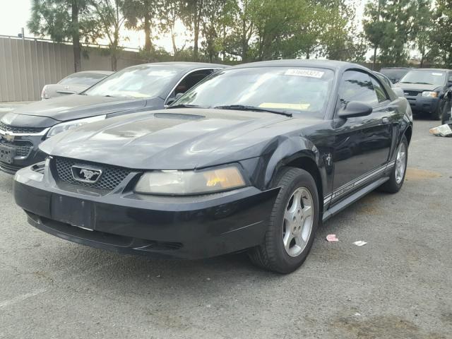 1FAFP4043YF309511 - 2000 FORD MUSTANG BLACK photo 2