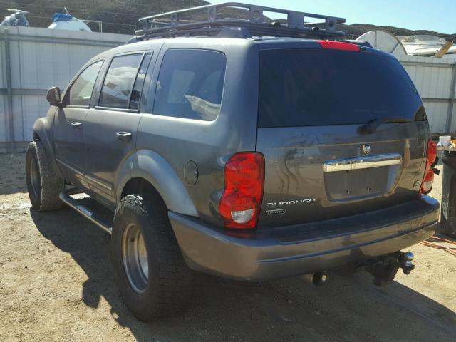 1D4HB58D34F216285 - 2004 DODGE DURANGO LI GRAY photo 3