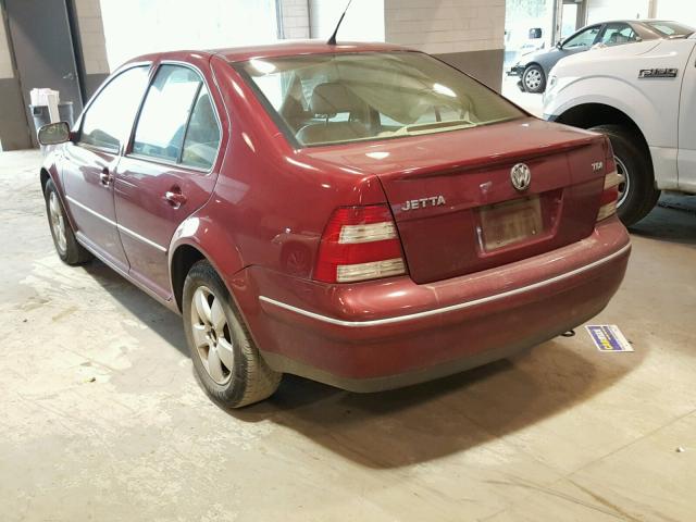 3VWSR69M15M009847 - 2005 VOLKSWAGEN JETTA GLS RED photo 3