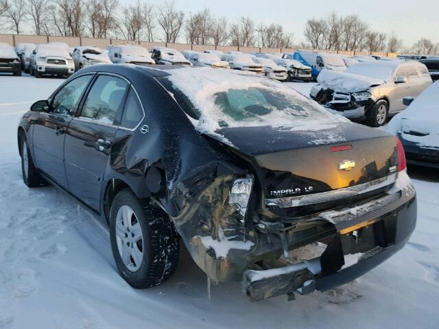 2G1WB58K579229872 - 2007 CHEVROLET IMPALA LS BLACK photo 3