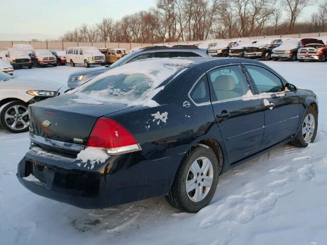 2G1WB58K579229872 - 2007 CHEVROLET IMPALA LS BLACK photo 4