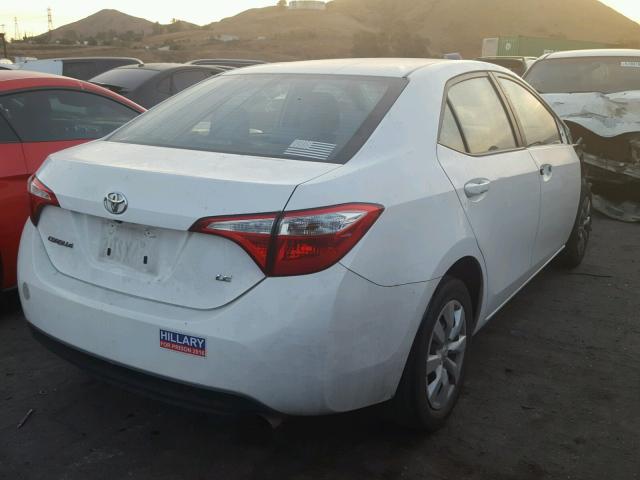 5YFBURHE9FP263071 - 2015 TOYOTA COROLLA L WHITE photo 4