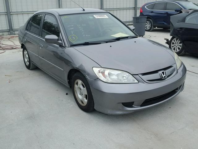 JHMES96615S015391 - 2005 HONDA CIVIC HYBR GRAY photo 1