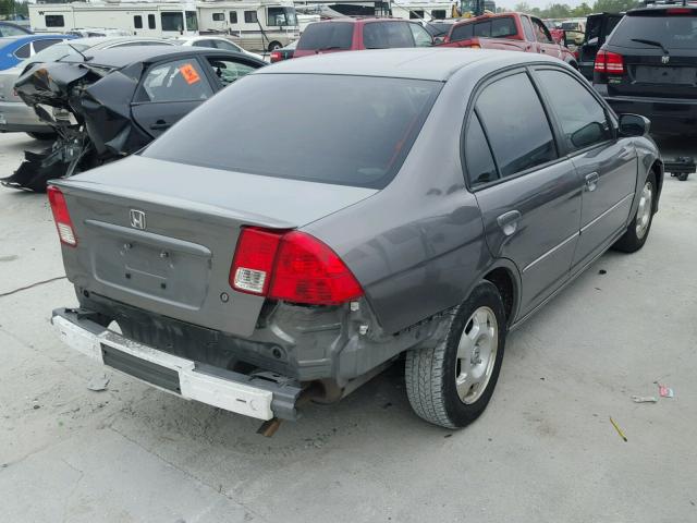 JHMES96615S015391 - 2005 HONDA CIVIC HYBR GRAY photo 4