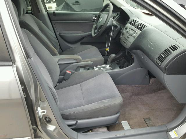 JHMES96615S015391 - 2005 HONDA CIVIC HYBR GRAY photo 5