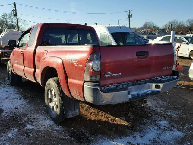 5TEUU42N39Z629366 - 2009 TOYOTA TACOMA ACC RED photo 3