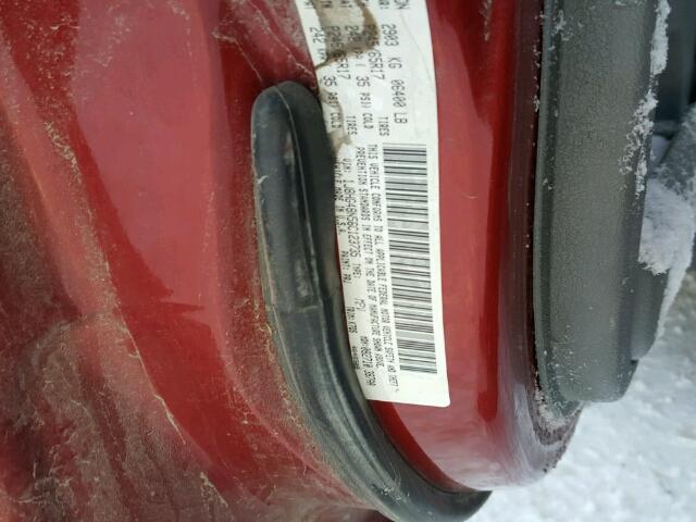 1J8HG48N56C123735 - 2006 JEEP COMMANDER წითელი ფოტო 10