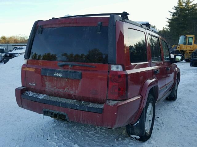 1J8HG48N56C123735 - 2006 JEEP COMMANDER წითელი ფოტო 4