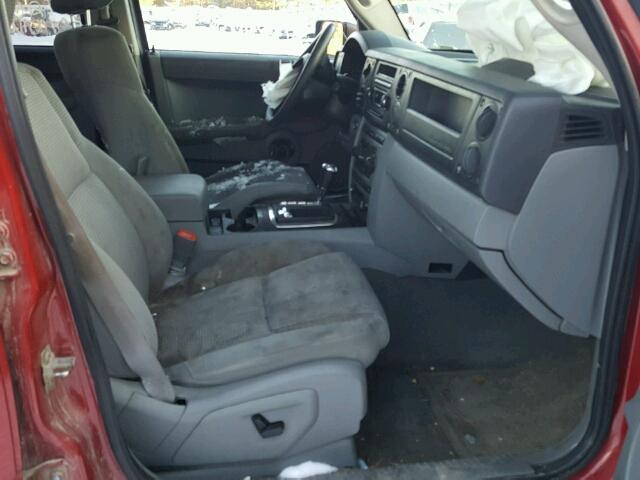 1J8HG48N56C123735 - 2006 JEEP COMMANDER წითელი ფოტო 5