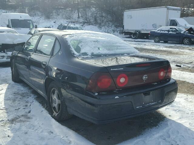 2G1WF52K739242775 - 2003 CHEVROLET IMPALA BLACK photo 3