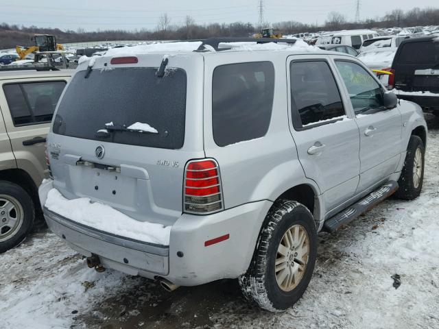 4M2CU57125DJ12547 - 2005 MERCURY MARINER GRAY photo 4