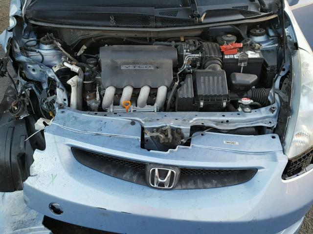 JHMGD38438S019703 - 2008 HONDA FIT BLUE photo 7