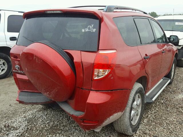 JTMZD33V086075035 - 2008 TOYOTA RAV4 RED photo 4